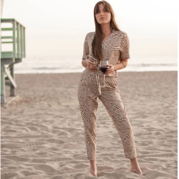 DANDY DEL MAR THE LUCIA PANT IN CORTADO SAWLA PRINT
